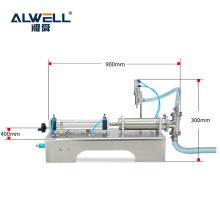 Semi-automatic liquid bottle emulsion water paste honey filling machine